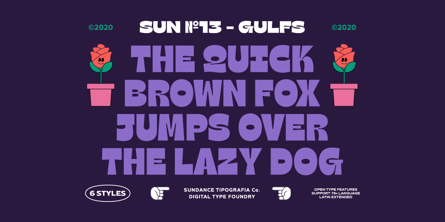 Example font Gulfs Display #10